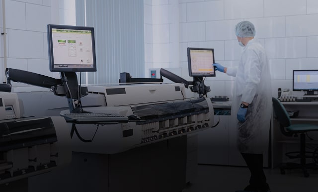 Man in a lab
